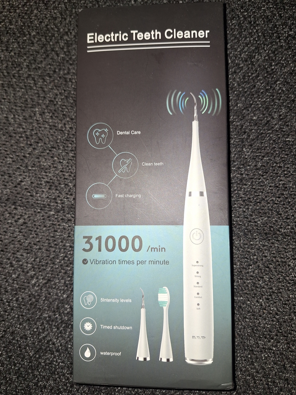 Electric Teeth Cleaner Tooth Cleaner - White